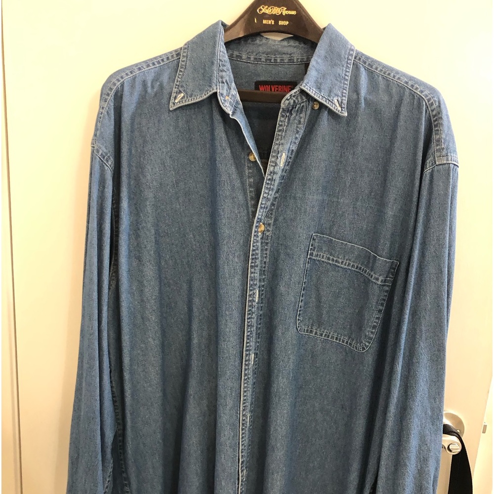 Wolverine denim long sleeve shirt XL